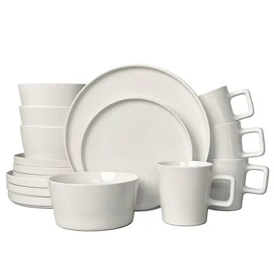 Eco-Friendly Modern Ceramic Dinnerware Sets Dishwasher Safe Cup Saucer Set Custom Logo for Wedding Home