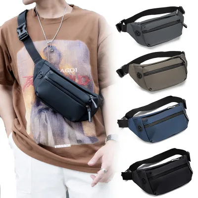 High Quality Unisex Polyester Waist Bag Custom Logo Waterproof Sports Chest Runny Crossbody Sling Shoulder for Outdoor Travel