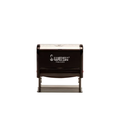 WES Custom 25x75mm Jumbo Return Stamp Plastic Material with Personalized Text and Logo for High Volume Office Applications