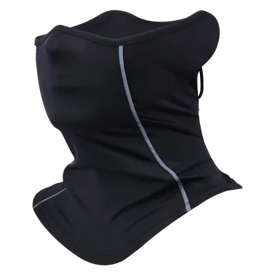 Summer Ice Silk Breathable Lightweight Half Face Mask for Men Women Reflective Night Riding Sports Dust-proof Neck Collar Scarf