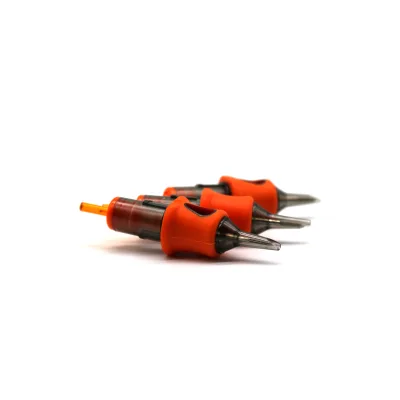Wholesale Sterilized Membrane Cartridge Tattoo Needles with Silicone comfort Grip Cover