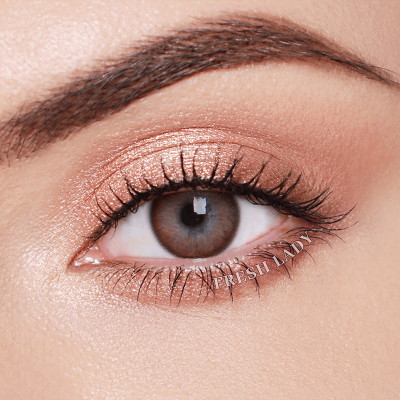 Velvet Fresh Lady Circle Big Eyes Natural Blue Colored Contact Lenses