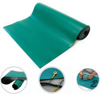 Anti-static Conductive Rubber Matting Roll for Workbench - Ideal Table Mat for Static - Free Work Environments