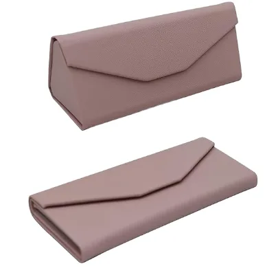 Foldable Glasses Case With Clean Cloth PU Portable Sunglasses Case Magnetic Folding Hard Case Eyeglasses Protection