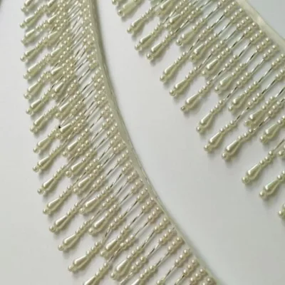 Custom Handmade Charm Pearl Beaded Muslim Tassel Beads Trim