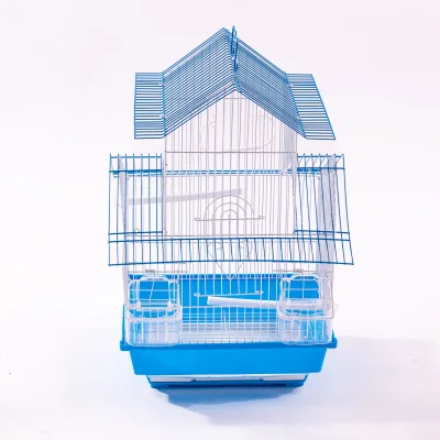 Custom Made Wrought Iron Flight Cage With Stand Large Birdcage for Pets Metal Cage Standing Birdcage