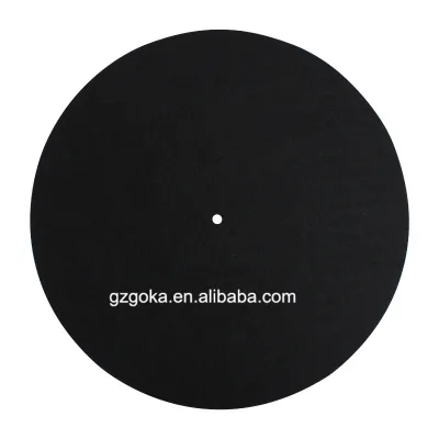 Factory Wholesales Cork Turntable Platter Mat High Quality 12" Turntable Slipmat with OEM Design