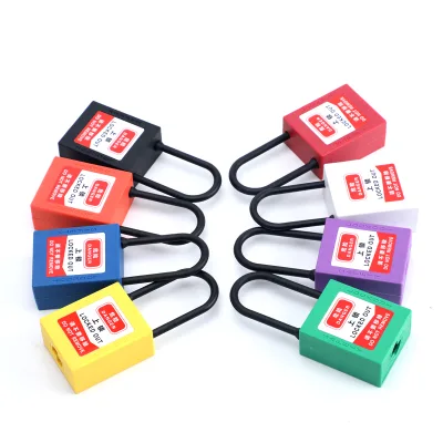 Plastic safety padlock Y38P4 waterproof door lock 38mm nylon safety lock device padlock