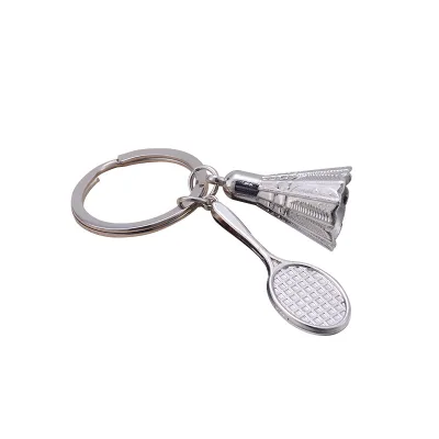 Creative Badminton Racket Keychain - Realistic Badminton Key Pendant - Wholesale of Small Gifts