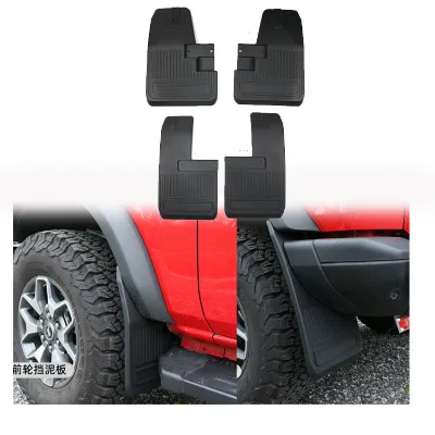 4Pcs Black Front Mudguard Mud Protection Accessories Rear Mud Flaps Splash Guards for Bronco 2021 2022 2023