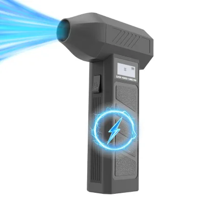 Portable High-Speed Turbo Jet Fan 130000RPM Industrial Grade Multi-Function High Electric Air Duster Durable Case LED Display