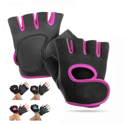 Customized Logo Exercise Training Sports Workout Cycling Gloves Half Finger Fitness Gym Gloves
