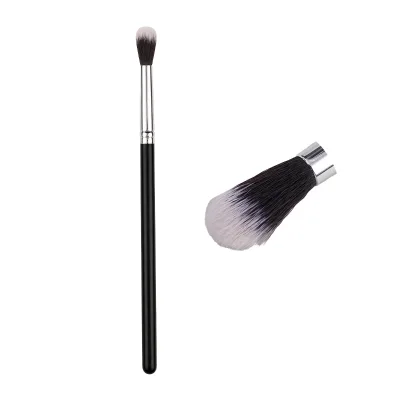 OEM/ODM Custom Single Cosmetic Makeup Brush for Eye Shadow Synthetic Vegan Hair Wood Handle Eye Blending Brush Private Logo