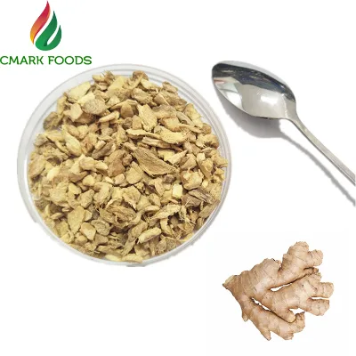 Cmark Pure Dehydrated Ginger Flakes & Slices Blended (Food Grade) Light Yellow Mixed Spices Spicy Taste 18 Months Shelf Life