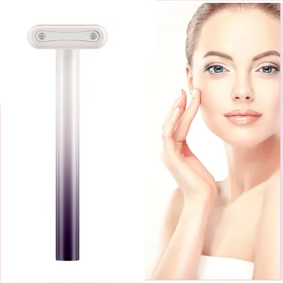 Microcurren Red Light Therapy Electric Eye Massager EMS Beauty Device USB Rechargeable Heating Vibration Smart Eye Massager