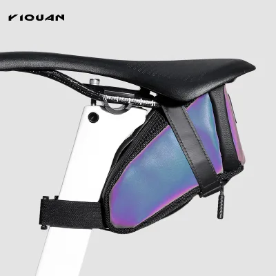 Colorful Reflective Bicycle Rear Bag Waterproof Bicycle Bag Road Bike and Mountain Bike Rear Seat Bag Saddle Bag