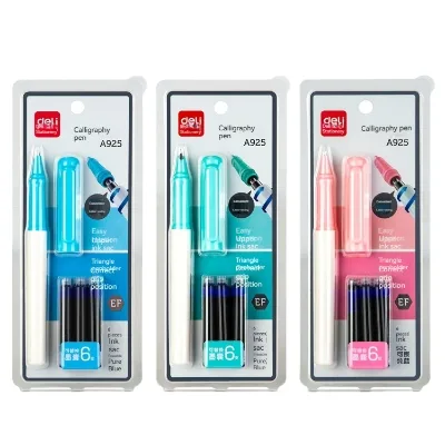 Deli A925 Erasable Pen Set for Elementary School Students Triangular Pole Calligraphy Practice