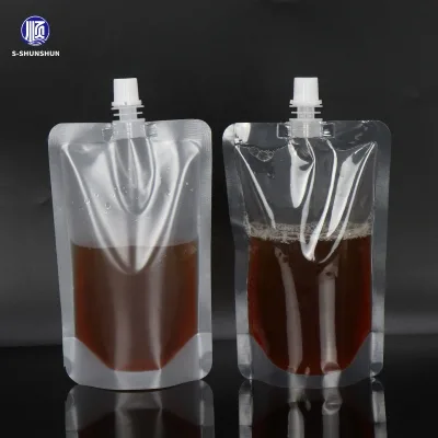 Nozzle Top Juice Storage Bag Beverage Bag Jelly Milk Nozzle Drink Bag Beverage Packaging Customized