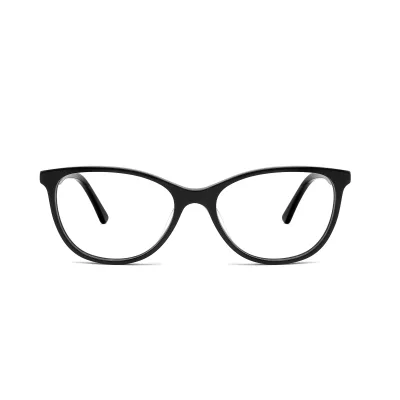 Retro Simple square Transparent Frame Temple Emboss Acetate Optical Eyewear