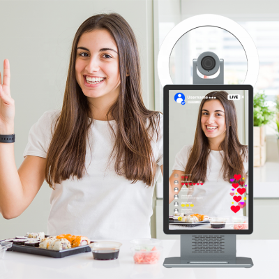 Professional 15.6 Inch 2K Desktop Live Streaming Machine Tiktok Facebook Live Streaming Broadcasting