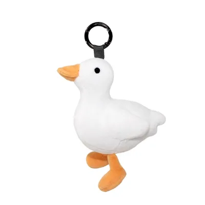 Creative Cartoon Plush Egg-Laying Goose Keychain Pendant Cute Duckling Chick Small Gift for Schoolbag Accessories for Belts