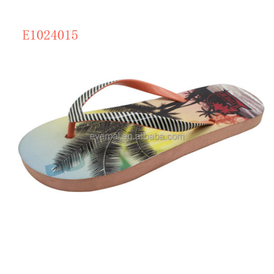Rubber Slippers Flip Flop Brazil With Full Printing