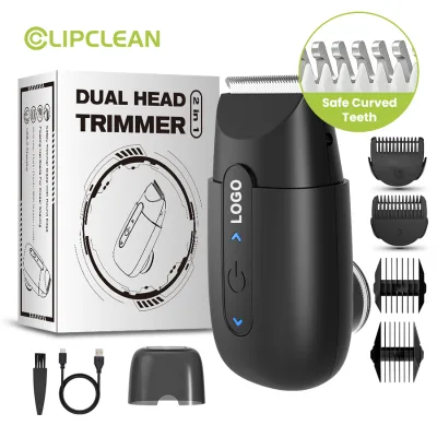 Beard Multi 2 in 1 Shaver Pocket Travel Electric Mini Shaver for Men Face Cleaning Beard Razor Black USB Male 5W 5V