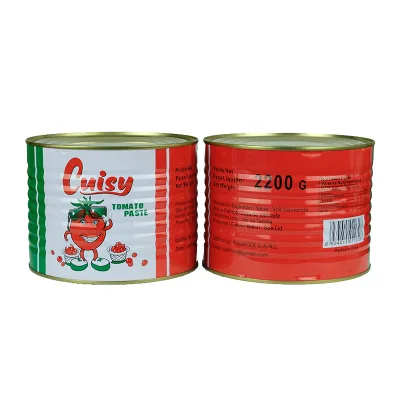 Tomato Paste Manufacturers Easy Open Double Concentrated Canned Bulk Tin Tomatoes Paste 400g in Cans