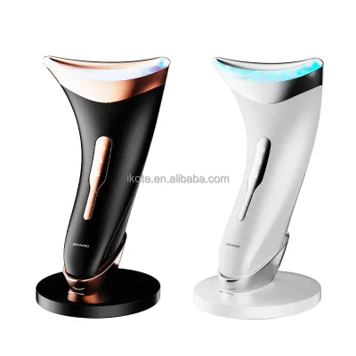 Mini Handheld USB Massager Machine for Facial Neck Lifting Therapy Anti-Aging Wrinkle Skin Device With U Shape LED Light Massage