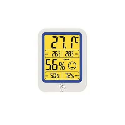 Household Weather Station with MAX/MIN Digital Display LCD Temperature Sensor Hygrometer Indoor Use Backlight