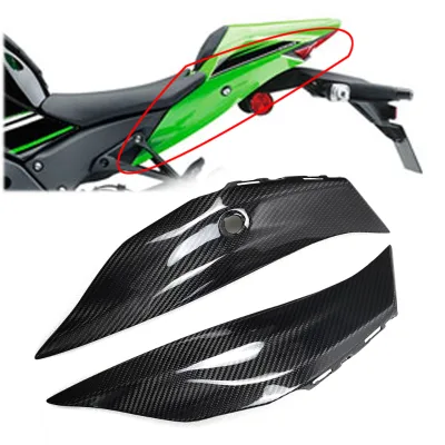 Motorcycle Carbon Fiber Seat Side Panel Subframe Covers Protectors Sub Frame Heat Shield Cover for Kawasaki ZX10 2019