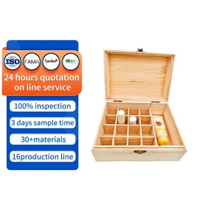 Wooden Essential Oil Bottle Storage Box, Fixed Slot Essential Oil Bottle | Desktop Storage Essential Oil Glass Bottle