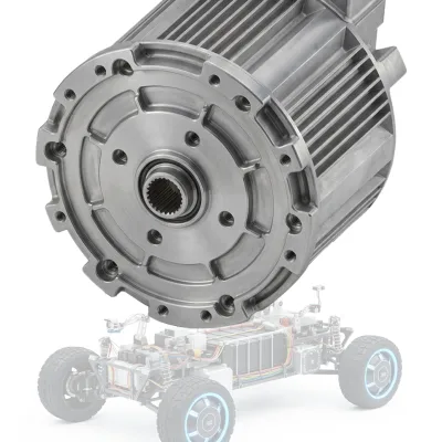 High Efficiency IE5 96V Electric 10KW Axial Flux Motor Equivalent for Drone IP67 PMSM 10000W 7.5HP To19HP Peak 6000 RPM 140 Nm