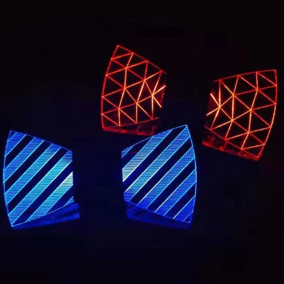 Glow Acrylic Light up Neck Tie With Led Lights Novelty EL Necktie for Men LED Bow Ties Evening Party Christmas Costume Accessory