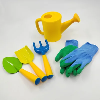 Good Quality Metal Head and Plastic Handle Great Real Kids Gardening Tools Set for Children Gift