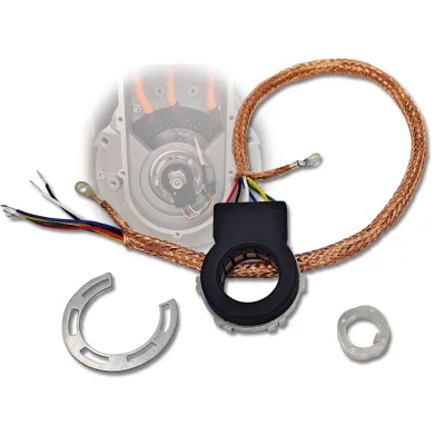 SPI ABZ Signals Rugged Resolver 14bit Absolute Ring Encoder for Heavy-duty Motor in Harsh Environments 52mm OD 18mm Rotor ID