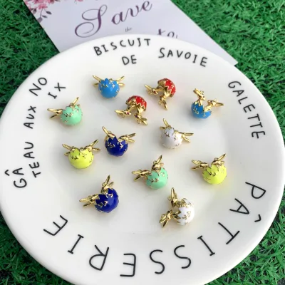 Neon Color Enamel Plated Halloween Rabbit Jewelry  Necklace Pendant Jewelry Gift
