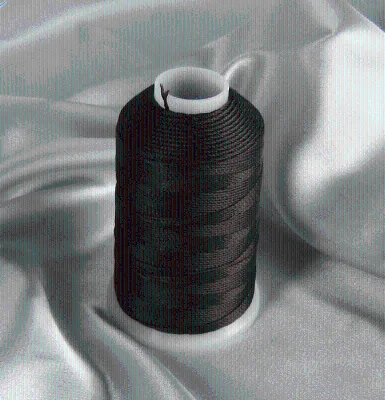 108D/2 100% Polyester Embroidery Thread Raw White Bright Little Cone 100% Viscose Material