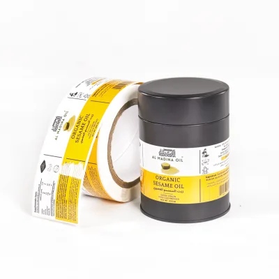 Food Packaging Label Printing Services-Reel Printed Labels for Bottles and Food Packaging