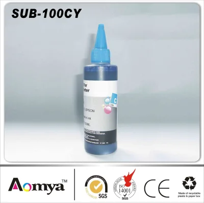Premium 100ml Sublimation Ink CMYK/6C Heat Press Transfer Printing Ink for Polyester Fabric Mug DIY