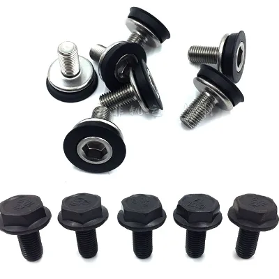Mountain Bike Crankset Bolts Bicycle Crankset Central Axis Bolts Aluminum Screws Nuts Crankset Bottom Bracket