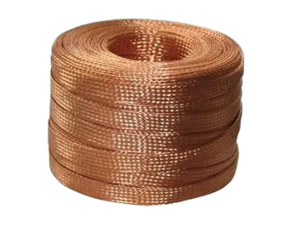 Flat Braid Flexible Conductor Braids Solid Copper Wire C11000 with Rubber Insulation Bare Rolls Wooden Drums for Underground Use
