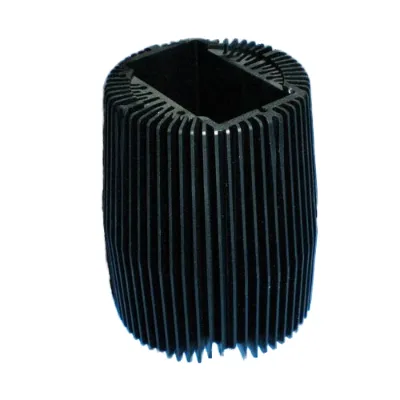 Factory Wholesale Large Black 6063 Aluminum Alloy LED Heat Sink Brushed Nickel Surface Treatment IP67 Rated High Luminous