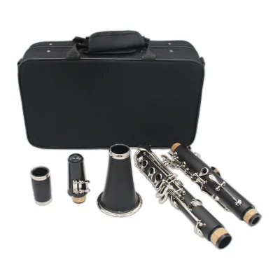 High-end Bb Flat Clarinet Bakelite Nickel Plated Instrument Clarinet