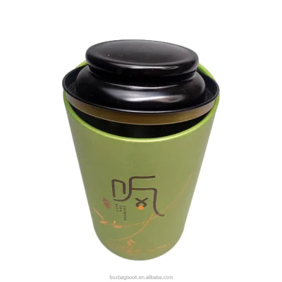 Hot Sale Luxury Eco-friendly Tissue Powder Packaging Paper Tube Golden Food Tea Coffee Jewelry Earrings Rings Watch Packaging