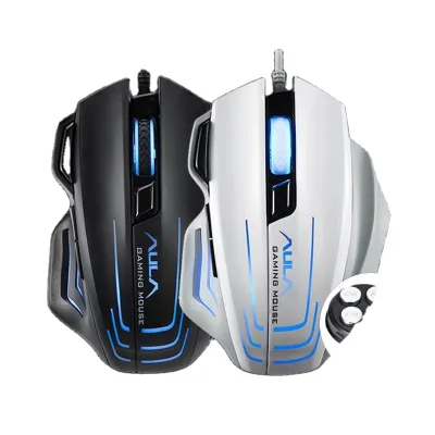 AULA S18 Wired Backlit Gaming Mouse 7 Buttons Programming 4000 DPI Adjustable