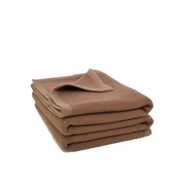 Wholesale Custom High Quality Luxury Elegant 100% Wool Soft Blanket Throw for Home or Gift Use