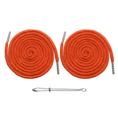 Round Woven 100% Cotton Braided Coated Waterproof Cords for Bags & Shoes