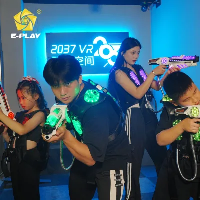 Eplay Factory Customize 10 Players VR Interactive Laser Tag Shooting Game Experience Free Arena Indoor Game Room Design Metal
