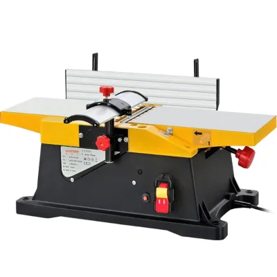 6-Inch Electric Desktop Wood Planer New Small Household Power Tool with 220V Motor and Straight Cutter Head
